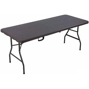 HYGRAD Built to Survive - Rattan Effect Foldable Outdoor Bench and Table HYGRAD Built to Survive - Rattan Effect Foldable Outdoor Bench and Table