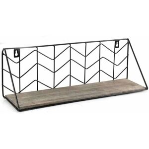 Trade Shop Traesio - Mensola Parete Rettangolare - Metallo e Legno Design Moderno Trade Shop Traesio - Mensola Parete Rettangolare - Metallo e Legno Design Moderno