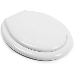 Asiento de WC Trade Shop - Blanco - PVC Universal 48x38cm Asiento de WC Trade Shop - Blanco - PVC Universal 48x38cm