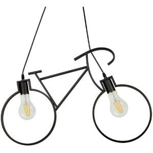 Trade Shop Fahrrad Pendelleuchte - E27, 150cm Kabel, Schwarz Trade Shop Fahrrad Pendelleuchte - E27, 150cm Kabel, Schwarz