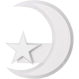 Lámpara de Pared LED Luna y Estrella - 11W Luz Fría Lámpara de Pared LED Luna y Estrella - 11W Luz Fría
