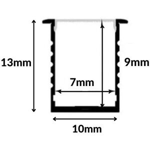 Silamp Profilé Aluminium 1m pour Ruban LED avec Cache Blanc Opaque - Publicité Silamp Profilé Aluminium 1m pour Ruban LED avec Cache Blanc Opaque - Publicité