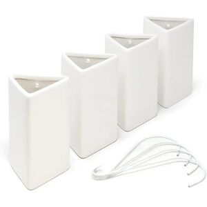 Joeji's White Ceramic Triangle Radiator Humidifiers - Set of 4 Joeji's White Ceramic Triangle Radiator Humidifiers - Set of 4