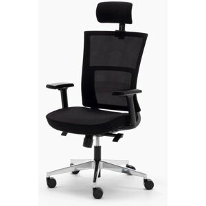 Chaise de bureau ergonomique Euromof Atlanta - Noir - Publicité Chaise de bureau ergonomique Euromof Atlanta - Noir - Publicité