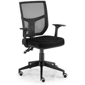 Chaise de Bureau Euromof Roma - Dossier en maille respirante, levage à gaz, bras fixes - Publicité Chaise de Bureau Euromof Roma - Dossier en maille respirante, levage à gaz, bras fixes - Publicité