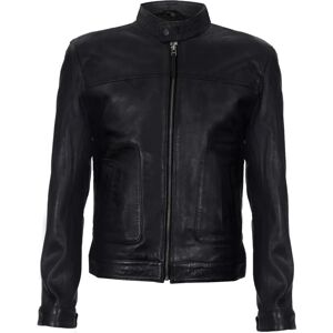 Infinity Leather Austin Zwarte Biker Jas - Leer, Slim Fit, Rits Infinity Leather Austin Zwarte Biker Jas - Leer, Slim Fit, Rits