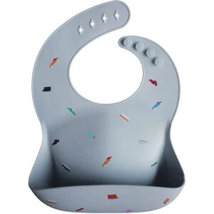 Babador Mushie - Azul claro - Silicone - Babadores para bebê Babador Mushie - Azul claro - Silicone - Babadores para bebê