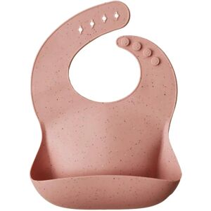 Mushie Rosa Babador - Babador de Silicone Alimentar para 6+ Meses Mushie Rosa Babador - Babador de Silicone Alimentar para 6+ Meses