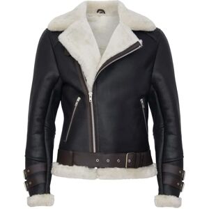 Infinity Leather RAF B3 Schaffell Motorkleidung - Braun - XS - Lederjacke Infinity Leather RAF B3 Schaffell Motorkleidung - Braun - XS - Lederjacke