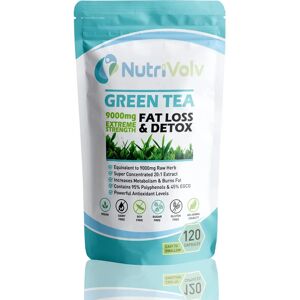 NutriVolv Green Tea 9000mg - 120 Tablets - Weight Loss Slimming Detox Fat Burner Keto NutriVolv Green Tea 9000mg - 120 Tablets - Weight Loss Slimming Detox Fat Burner Keto