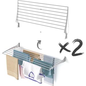 Foxydry Fold 120x50 Wall Drying Rack - Space-saving, Aluminum & Steel Foxydry Fold 120x50 Wall Drying Rack - Space-saving, Aluminum & Steel