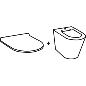 Inodoro Blanco Mate Rimless de Pared Modelo OK Inodoro Blanco Mate Rimless de Pared Modelo OK