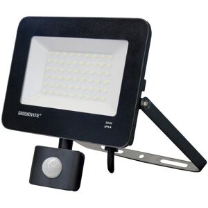 Groenovatie 50W Waterdichte LED Floodlight met Bewegingssensor - Neutraal Wit Groenovatie 50W Waterdichte LED Floodlight met Bewegingssensor - Neutraal Wit