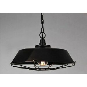 Groenovatie - Vintage Industriële Cage Design - Zwart - 36 cm - Hanglamp Groenovatie - Vintage Industriële Cage Design - Zwart - 36 cm - Hanglamp