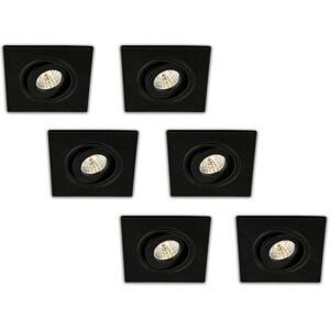 Groenovatie - DO0005203D51-2V-6Pack - Kantelbaar - Zwart aluminium - LED inbouwspot Groenovatie - DO0005203D51-2V-6Pack - Kantelbaar - Zwart aluminium - LED inbouwspot
