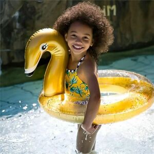 Swim Essentials Schwan Glitter Gold Schwimmreifen - Pool Float Swim Essentials Schwan Glitter Gold Schwimmreifen - Pool Float