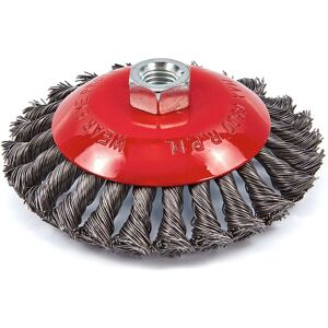 HBM - Brosse plate 115mm - fil torsadé - acier - Brosse plate en acier - Publicité HBM - Brosse plate 115mm - fil torsadé - acier - Brosse plate en acier - Publicité