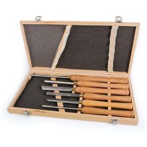 Ensemble de 6 gouges professionnels HSS HBM - Outils de tournage - Publicité Ensemble de 6 gouges professionnels HSS HBM - Outils de tournage - Publicité