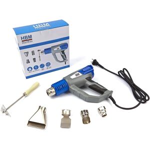 HBM Einstellbare Heißluftpistole Deluxe - 2000W, 6 Zubehörteile - Haus & Profi HBM Einstellbare Heißluftpistole Deluxe - 2000W, 6 Zubehörteile - Haus & Profi