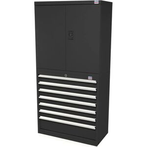 Armoire combinée HBM Profi - Armoire à outils - Noir - Publicité Armoire combinée HBM Profi - Armoire à outils - Noir - Publicité