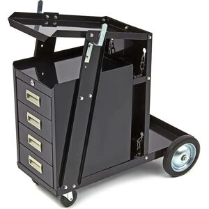 Chariot de soudage HBM - 4 tiroirs, pince, design compact - Publicité Chariot de soudage HBM - 4 tiroirs, pince, design compact - Publicité