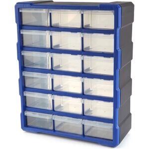 HBM 18-Schubladen-Schrank - Kleinteileorganizer HBM 18-Schubladen-Schrank - Kleinteileorganizer