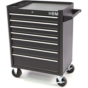 HBM Werkzeugwagen 7 Schubladen - 66 cm - Schwarz - Werkstattwagen HBM Werkzeugwagen 7 Schubladen - 66 cm - Schwarz - Werkstattwagen