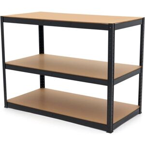 Estantería de acero HBM - 3 x 265 Kg - Estante para garaje y hogar Estantería de acero HBM - 3 x 265 Kg - Estante para garaje y hogar