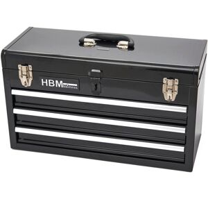 Boîte à outils HBM Noire - 3 Tiroirs pour Professionnels et Bricoleurs - Publicité Boîte à outils HBM Noire - 3 Tiroirs pour Professionnels et Bricoleurs - Publicité