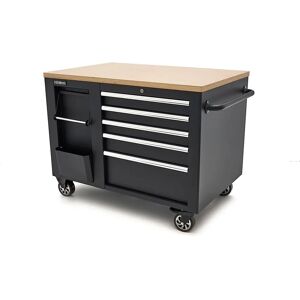 HBM Werkstattwagen mit Arbeitstisch - Schwarz, 114cm HBM Werkstattwagen mit Arbeitstisch - Schwarz, 114cm