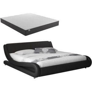MUEBLES BONITOS Letto Alessia Nero - Supporto & Elegante MUEBLES BONITOS Letto Alessia Nero - Supporto & Elegante
