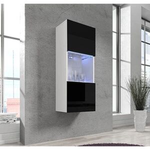 Lettiemobili Vitrina de Pared con LED - Nora V3 - 126x40x29cm - Montaje en Pared Lettiemobili Vitrina de Pared con LED - Nora V3 - 126x40x29cm - Montaje en Pared