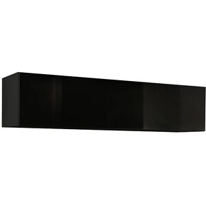 LETTIEMOBILI Krista H-160 Mueble de TV Negro - Mueble de Salón LETTIEMOBILI Krista H-160 Mueble de TV Negro - Mueble de Salón