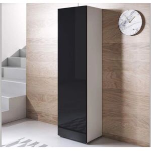 MUEBLES BONITOS Armoire Murale - 40x167x29cm Noir et Blanc - Publicité MUEBLES BONITOS Armoire Murale - 40x167x29cm Noir et Blanc - Publicité