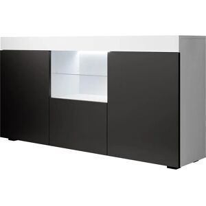 Muebles Bonitos Sefora - Credenza Bianco e Nero con LED Muebles Bonitos Sefora - Credenza Bianco e Nero con LED
