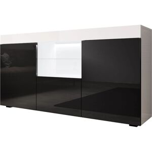 Muebles Bonitos Sefora Blanco/Negro Mueble con LED Muebles Bonitos Sefora Blanco/Negro Mueble con LED