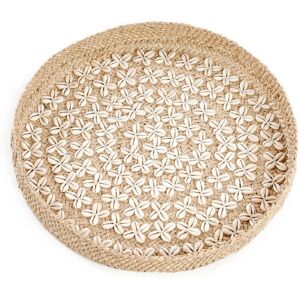 Bazar Bizar Wanddekoration aus Gras & Muscheln - 42x42x6cm Bazar Bizar Wanddekoration aus Gras & Muscheln - 42x42x6cm