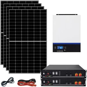 IORISPARMIOENERGIA SELECTION - Kit fotovoltaico ibrido ad isola 3kWp - Inverter 5000W - Batterie al litio FePO4 IORISPARMIOENERGIA SELECTION - Kit fotovoltaico ibrido ad isola 3kWp - Inverter 5000W - Batterie al litio FePO4