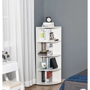 Libreria ad Angolo BENZONI con 4 Ripiani in Legno - Libreria Libreria ad Angolo BENZONI con 4 Ripiani in Legno - Libreria