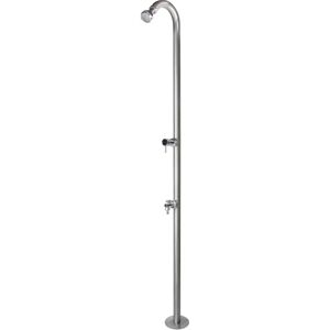 Doccia da Giardino Belfer con Miscelatore - Acciaio Inox - 42D2 Doccia da Giardino Belfer con Miscelatore - Acciaio Inox - 42D2