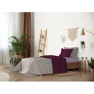 GIORDANOSHOP - Set di lenzuola doppia faccia lilla/prugna GIORDANOSHOP - Set di lenzuola doppia faccia lilla/prugna
