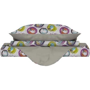 GIORDANOSHOP - Set copripiumino singolo - Cerchi astratti GIORDANOSHOP - Set copripiumino singolo - Cerchi astratti
