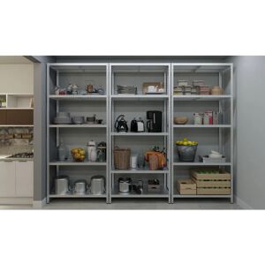GIORDANOSHOP Maciste Zincato - Scaffale - 5 Ripiani - 120x60x195 cm GIORDANOSHOP Maciste Zincato - Scaffale - 5 Ripiani - 120x60x195 cm