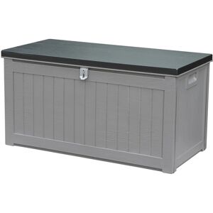 GIORDANOSHOP - Baule da Esterno - 109x52x55 cm - Grigio - Stoccaggio Esterno GIORDANOSHOP - Baule da Esterno - 109x52x55 cm - Grigio - Stoccaggio Esterno