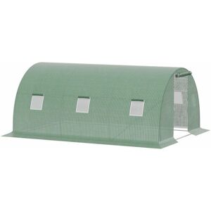 GIORDANOSHOP - Serra tunnel in acciaio 450x300x200cm - Protezione Giardino GIORDANOSHOP - Serra tunnel in acciaio 450x300x200cm - Protezione Giardino