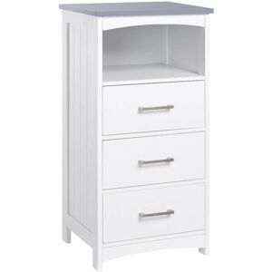 Mobiletto Bagno GiordanoShop 3 Cassetti 40x33x80 cm MDF Bianco - Arredamento Bagno Mobiletto Bagno GiordanoShop 3 Cassetti 40x33x80 cm MDF Bianco - Arredamento Bagno