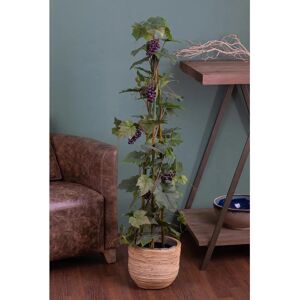 Giordanoshop - Pianta artificiale di vite con frutti - 120cm Verde Giordanoshop - Pianta artificiale di vite con frutti - 120cm Verde