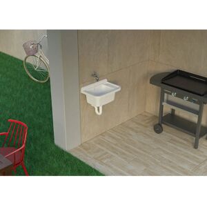GIORDANOSHOP Lavabo in Resina Bianca 60x40x25 cm GIORDANOSHOP Lavabo in Resina Bianca 60x40x25 cm