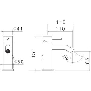 GIORDANOSHOP Nilo Satin Miscelatore Bidet - Rubinetto Bidet GIORDANOSHOP Nilo Satin Miscelatore Bidet - Rubinetto Bidet