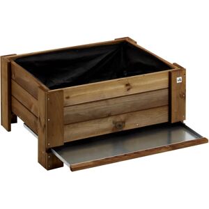 Unknown - 81x64xH40 cm - Castagno - Legno FSC - giardino letto Unknown - 81x64xH40 cm - Castagno - Legno FSC - giardino letto